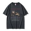 All I Know About Life I Learned From My Cat Pattern TShirt Cotton Loose TShirt for Unisex and Women Cute Unisex Tshirts