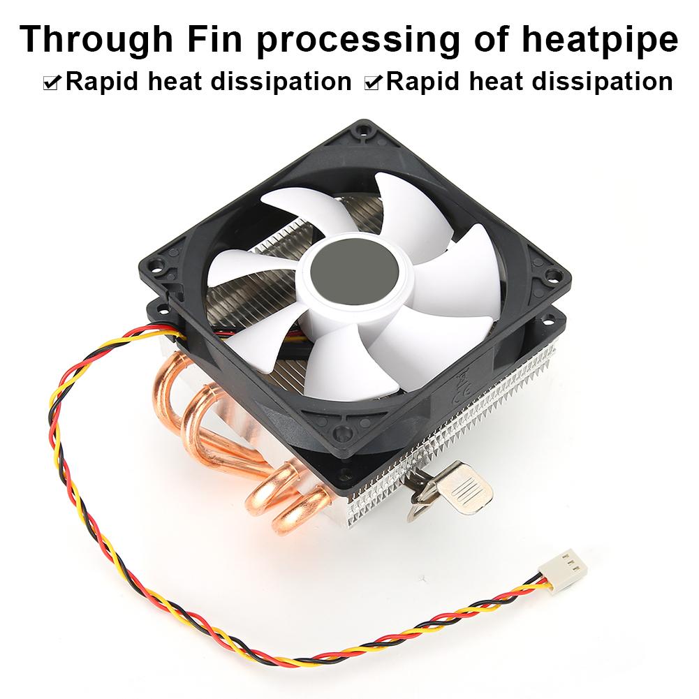 CPU Cooler   Down-Shot 4 Brass Heatpipe General Computer Fan (3pin without light)(Green )