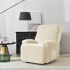 1 Seater Velvet Elastic Recliner Cover Relax Lazy Boy Chair Covers Single Lounger Couch Slipcover Armchair Protector Slipcovers