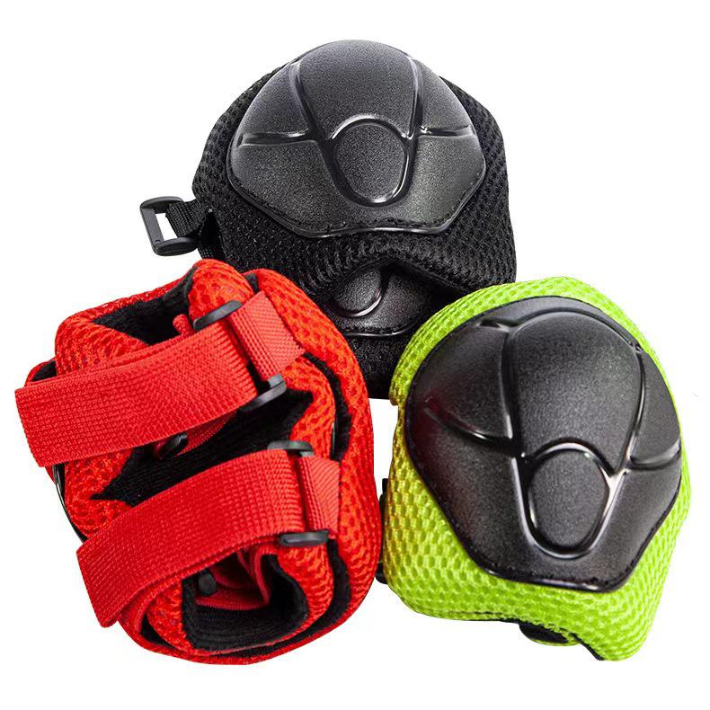 Set protettivo a sette pezzi per skateboard e bici per bambini: Casco, Paramani, Gomitiere, Ginocchiere per Bambini e Bambine.