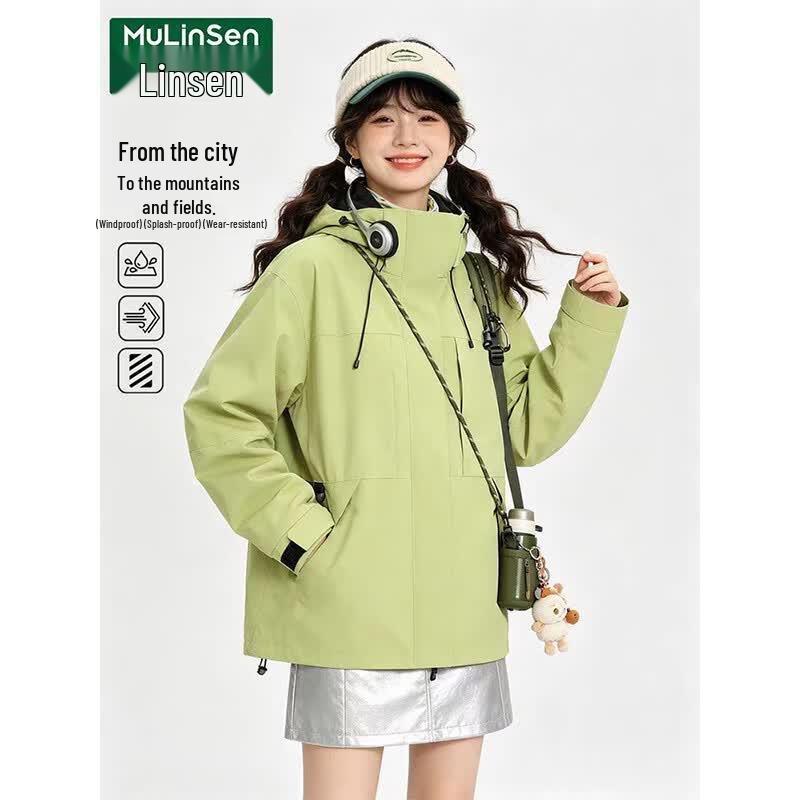 MULINSEN Women s Urban Outdoor Windproof Waterproof Jacket S