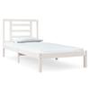 Solid Wood Bed Without Mattress White 90 X 200 Cm Pine Wood