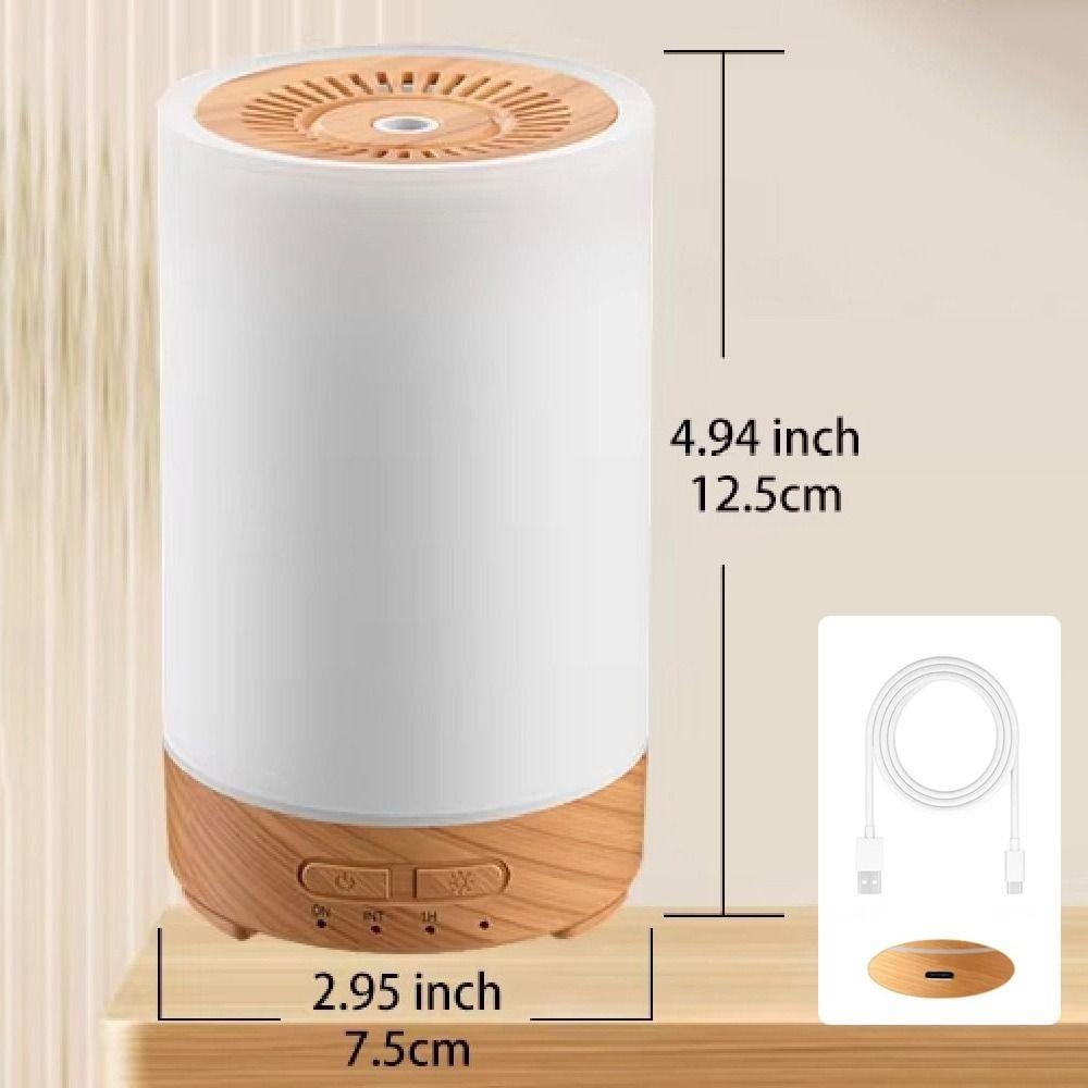 150ml Portable Air Humidifier Quiet Cool Mist Air Purifier Essential Oil Diffuser  Indoor