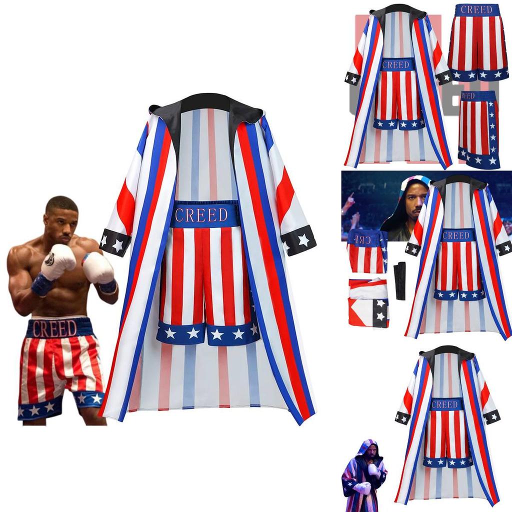 Adonis Creed Inspiriertes Kostümset für Halloween und Bühnenauftritte Hochwertiges Polyestermaterial