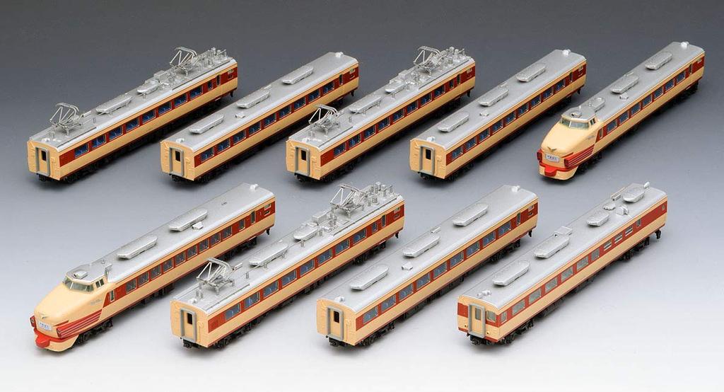 TOMIX N Gauge Limited סדרה 485 רכבת אקספרס מוגבלת עם סט אורות פנים 9 קרונות 98994 רכבת דגם רכבת הזמנה ראשונה מוגבלת Yamabato/Aizu