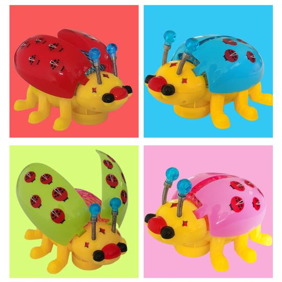Electric Ladybug Toys Gentle Music Corrosion Resistant Broken-proof Brain Development Educational Ladybug Toy for Kids