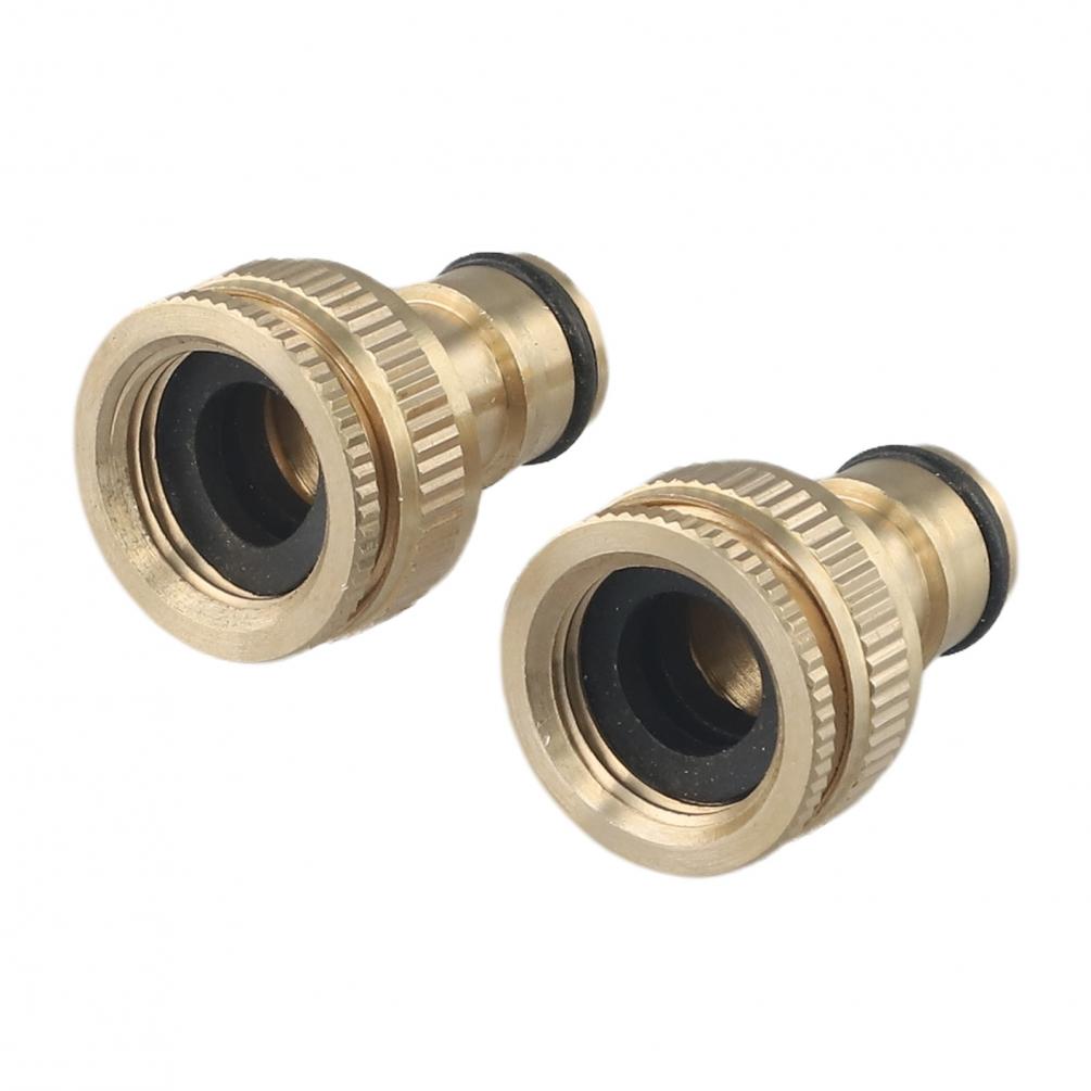 Brand New Backyard Garden Water Pipe Connector Gold