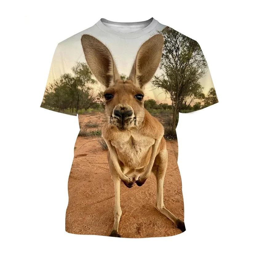 New Personality Animal 3D Print O Neck T-Shirts Summer Men Women Short Sleeve T Shirt Oversized Harajuku Tees Tops Kids Clothing