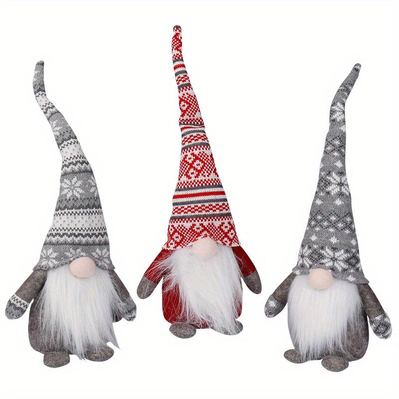 1Pc Nordic-Style Faceless Doll Christmas Ornament for Holiday Parties, Living Room Windows, Glass Doors