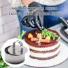 Set of 6 Pastrys Dessert Rings Stainless Steel Mousse Molds Dessert Rings Cake Rings Suitable for Cakes and Puddings