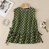 Women Casual Round Neck Polka Dot Print Sleeveless Tank Tops