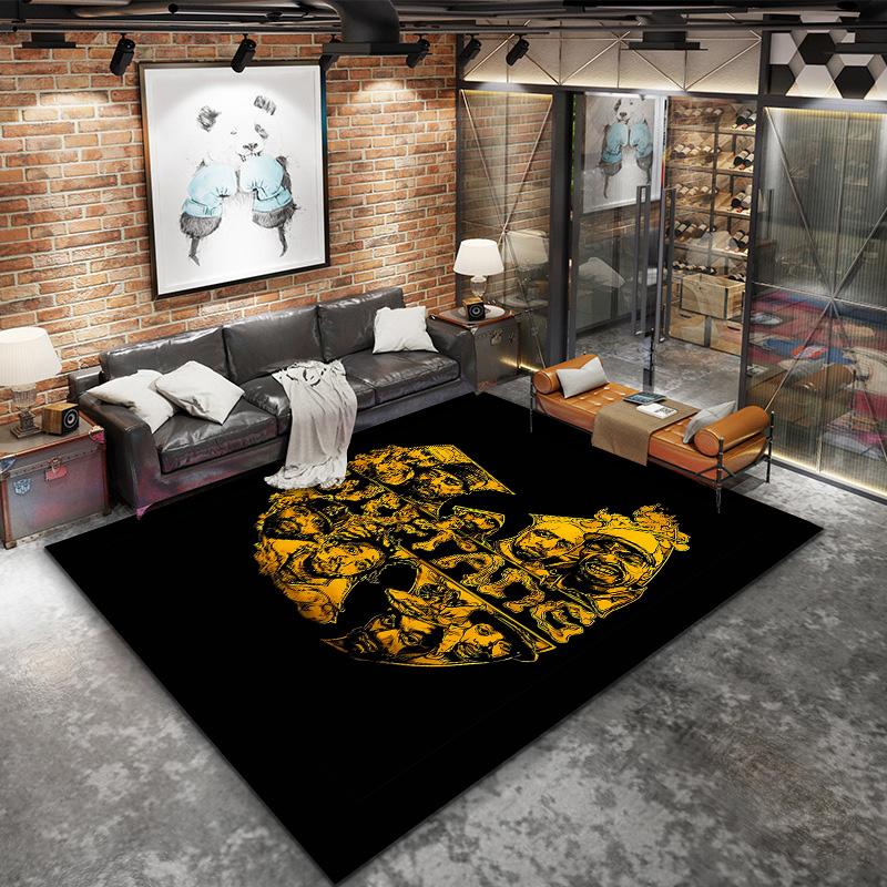 Wutang Clan Carpet Rug For Living Room Bedroom Home Sofa Decoration Kids Play Nonslip Floor Mat