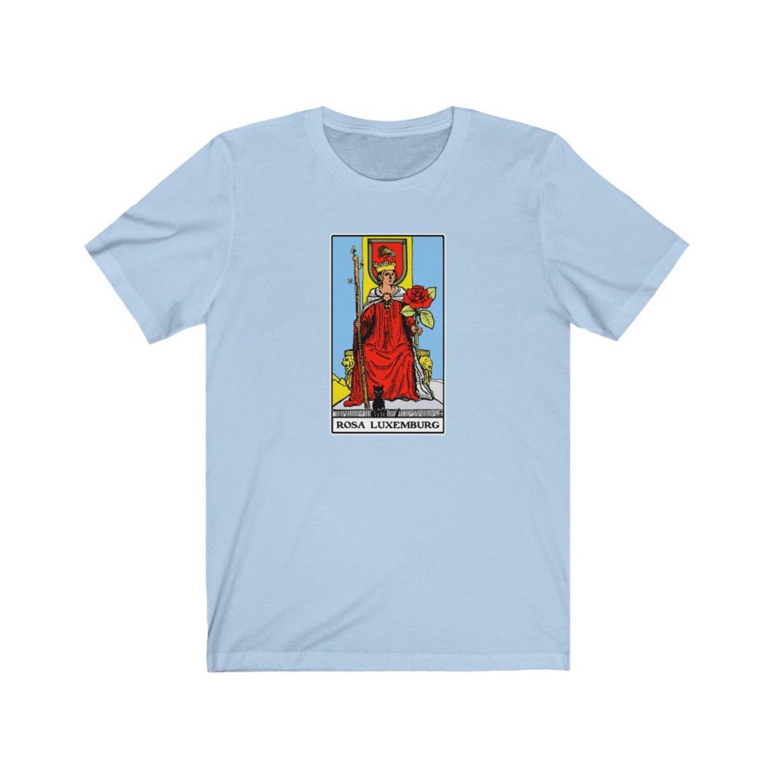 Rosa Luxemburg Queen of Wands Tarot Philosophy T-shirt XL