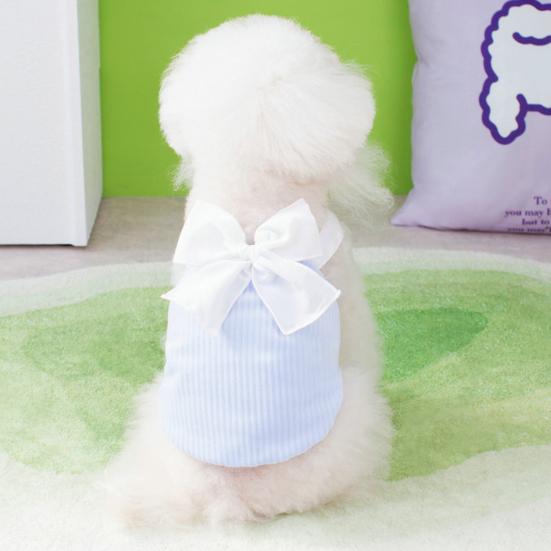 Domácí mazlíčci Oblečení Měkké Pohodlné Podpěra Tenká prodyšná Sweet Dog Polyesterové šaty s mašlí Jarní doplňky