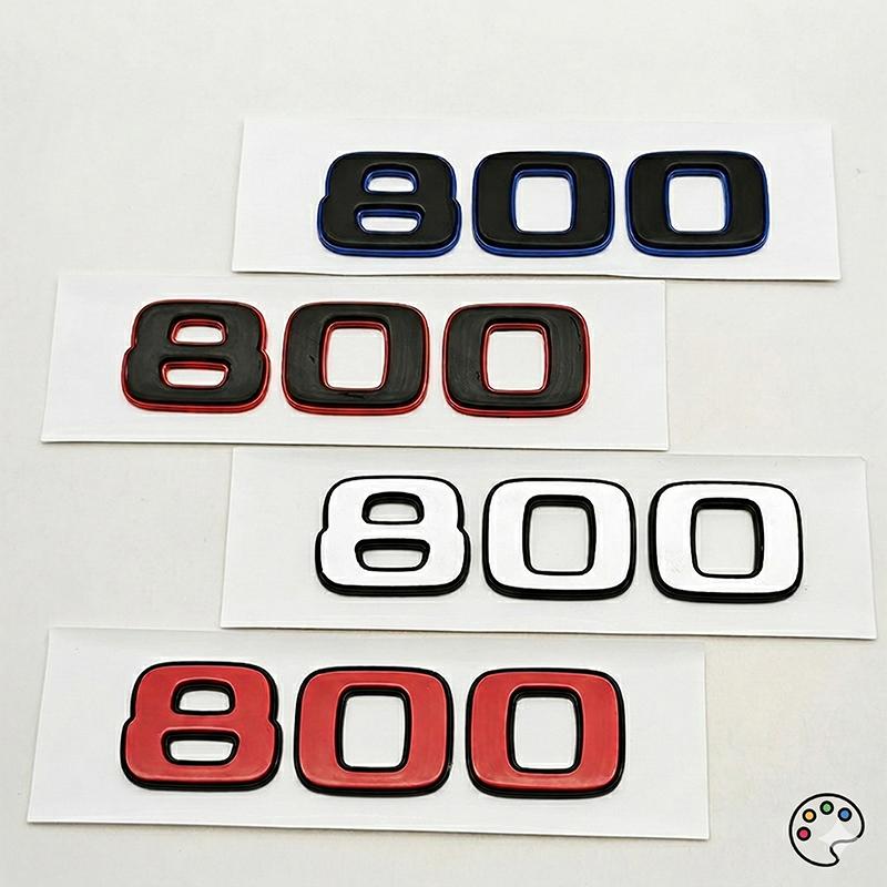 3D 800 Emblem Car Rear Trunk Badge Sticker Fender Decal Logo For Benz W463 G63 W213 Auto Styling Accessories