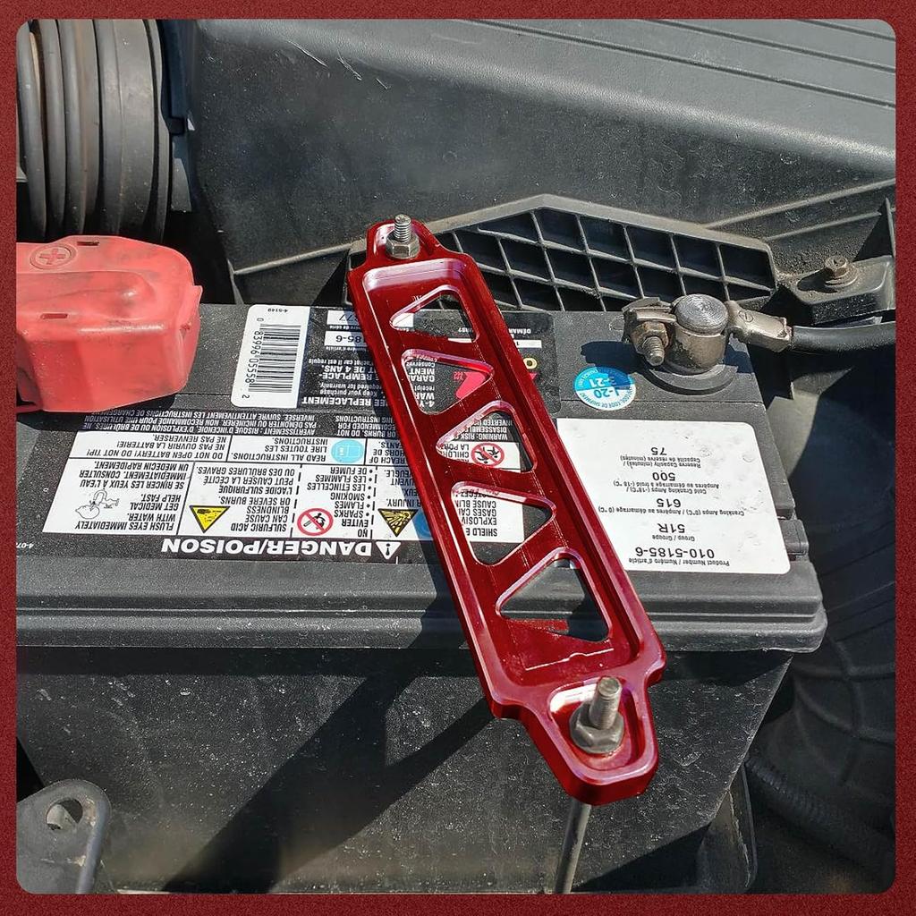 Aluminum Alloy Battery Tie Down Bracket, Hold Down Bracket Holder,Car Accessories.