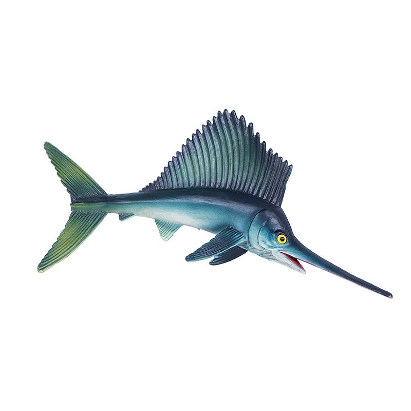 MeeresTierWelt Tierfiguren Segelfisch Modell Kuchenaufsätze Schreibtischdekoration Imitation Schmuck Partygeschenke Spielzeug