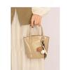 Retro Leather Light Luxury Hand-held Bucket Bag, Korean-style Simple Vegetable Basket Crossbody Bag