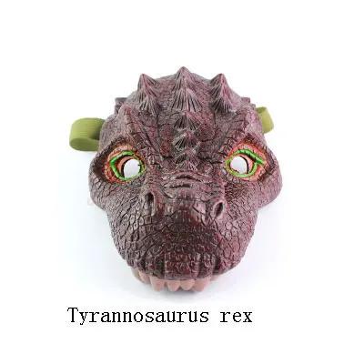 Soft Vinyl Rubber Animal Head Hand Puppet Figure Toys Gloves Model Gift Dinosaur Hand Puppet Toys For Halloween dress up
