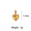Twelve Zodiac Birthstone Pendant with Heart-Shaped Zircon - DIY Keychain Accessory