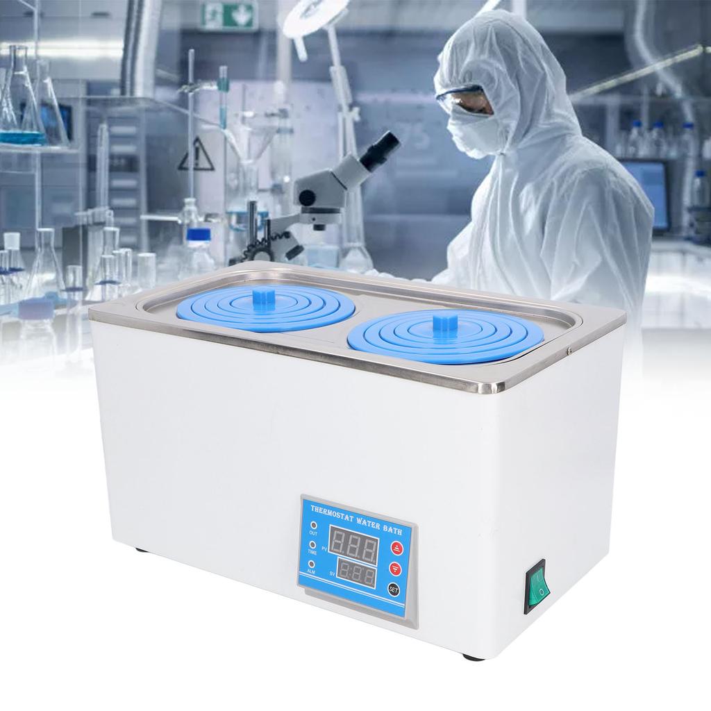 Digital Thermostatic Water Bath Heater Constant Temperature 7L Laboratory Supplies 1 Chamber with 2 Openings EU Plug 220V