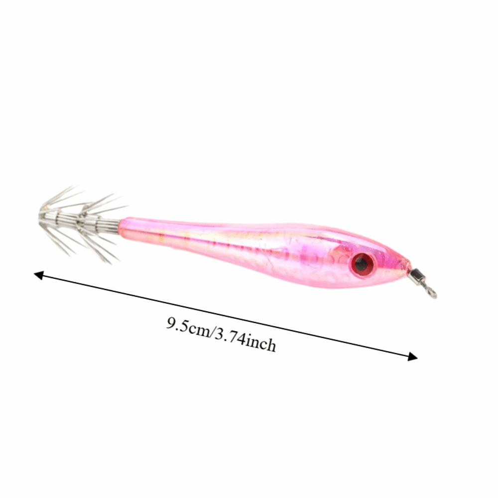 5PCS Glow In Dark Squid Fishing Lures Double Hook Squid Jig Hooks  Freshwater Fishing
