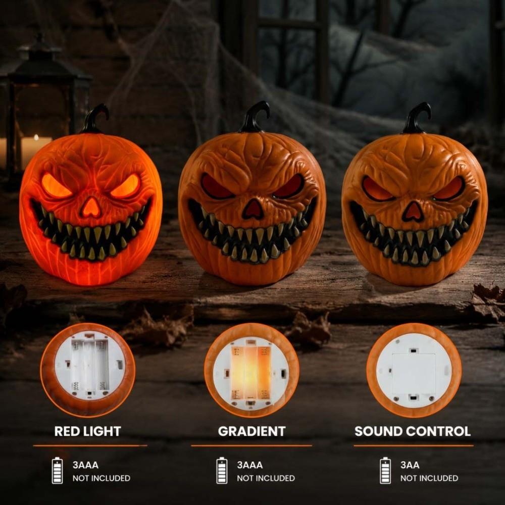 LED Halloween Ornament Voice-Activated Sound Activated Lamp Atmosphere Decoration Spooky Toy Club