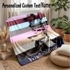 Taylor Swift Custom Flannel Throw Blanket Print Your Name Text Soft Warm Blanket Holiday Present