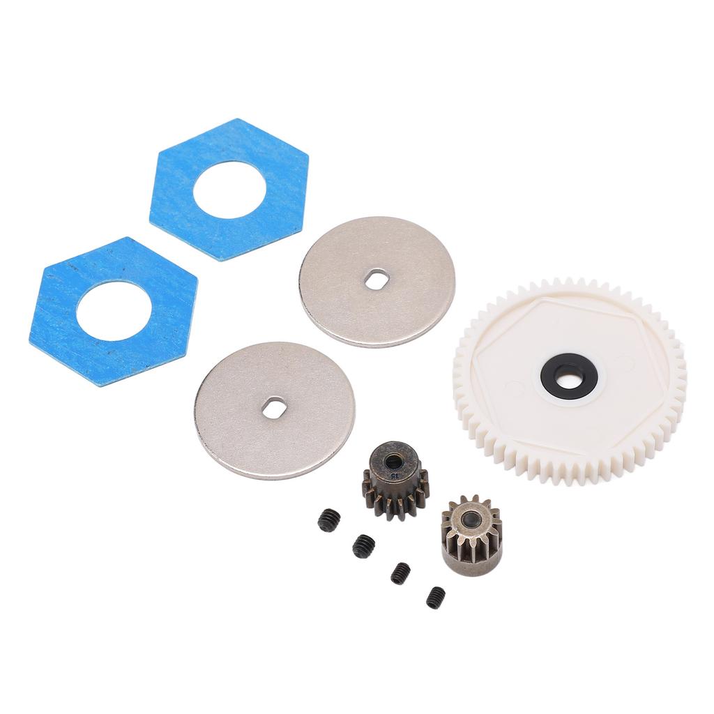 1 10 RC 56T Large Spur Gear with 13T 15T Motor Gear RC Upgrade Parts for Axial SCX10 RC Crawler Car White