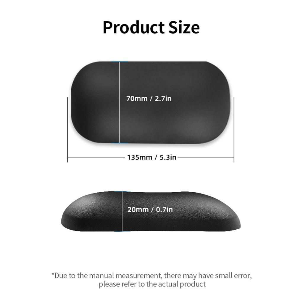 Soft Silicone Mouse Wrist Pad Mice Wrist Rest Ergonomic Silicone Wrist Support Mouse Pad Hand Pillow Cushion Black