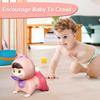 Baby Crawling Toy with Music and Lights  Tummy Time Interactive Floor Toy for 612 Month Old Girls