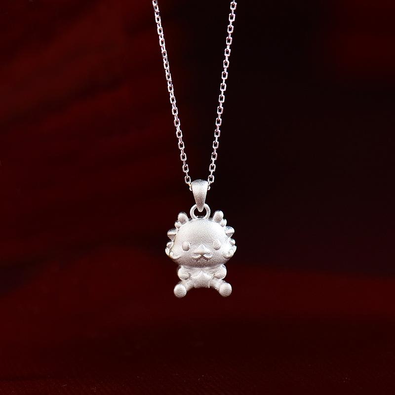 

Оригинальное ожерелье с подвеской в виде дракона, приносящее удачу и милое, милое ожерелье с драконом и радостью