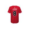 Nike X NBA Kollaborations-T-Shirt Lässig Atmungsaktiv Sportlich Buchstaben Zahl Basketball Kurzarm Lavine 8 Kinder Tops Rot 3Z2B711F1-BULZL