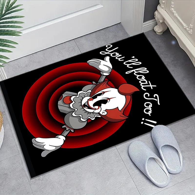 1pc Pennywise1 Design Area Rug - Non-Slip, Soft & Cozy Floor Mat for Living Room, Bedroom, Office - Indoor/Outdoor Decorative Carpet