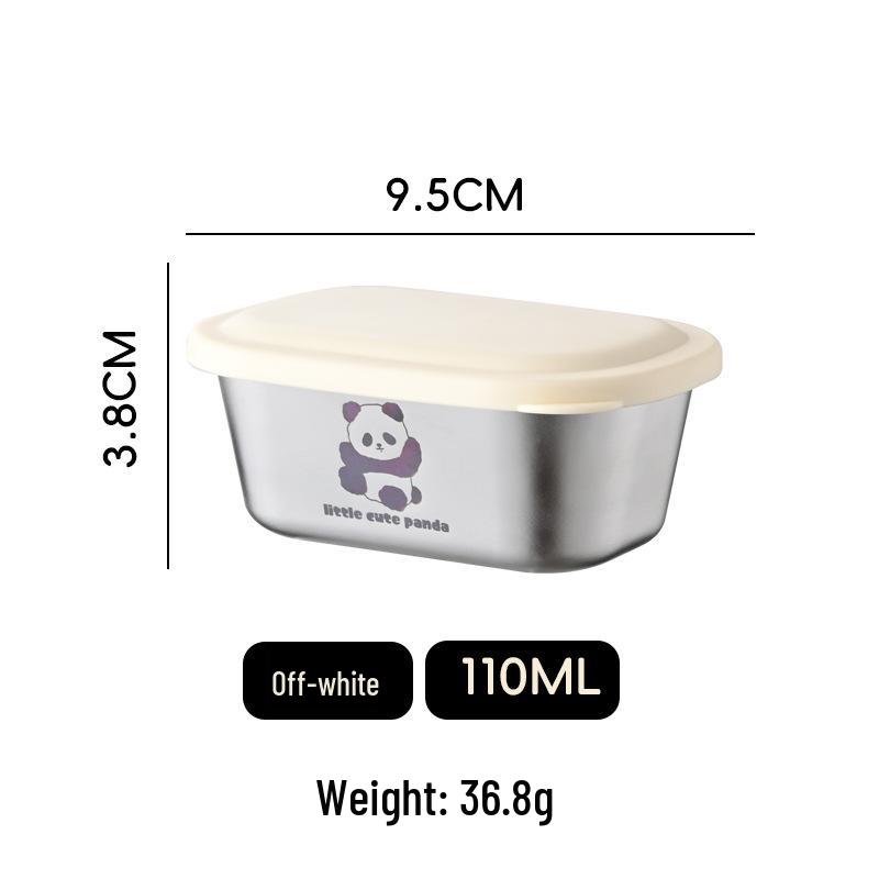 

Мультяшная прямоугольная миска для соуса из нержавеющей стали 304 для кемпинга и пикников