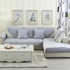 Super Soft Flannel Non-Slip Thickened Sofa Cushion Cushion Modern Simple Plaid Plush Sofa Cover Sofa Towel