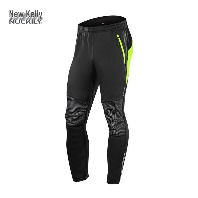 

Nuckily Autumn Winter Fleece Cycling Suit - Outdoor Riding Top & Long Pants Set XXX-Large зелёный