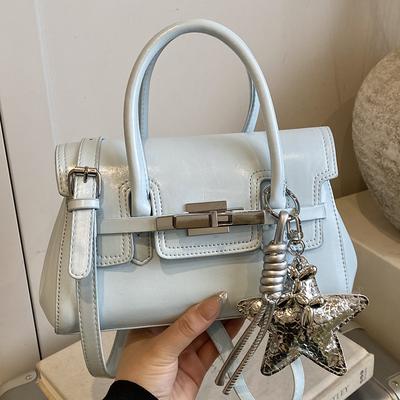 Modische und schlichte kleine quadratische Tasche, lässige Umhängetasche, Schultertasche