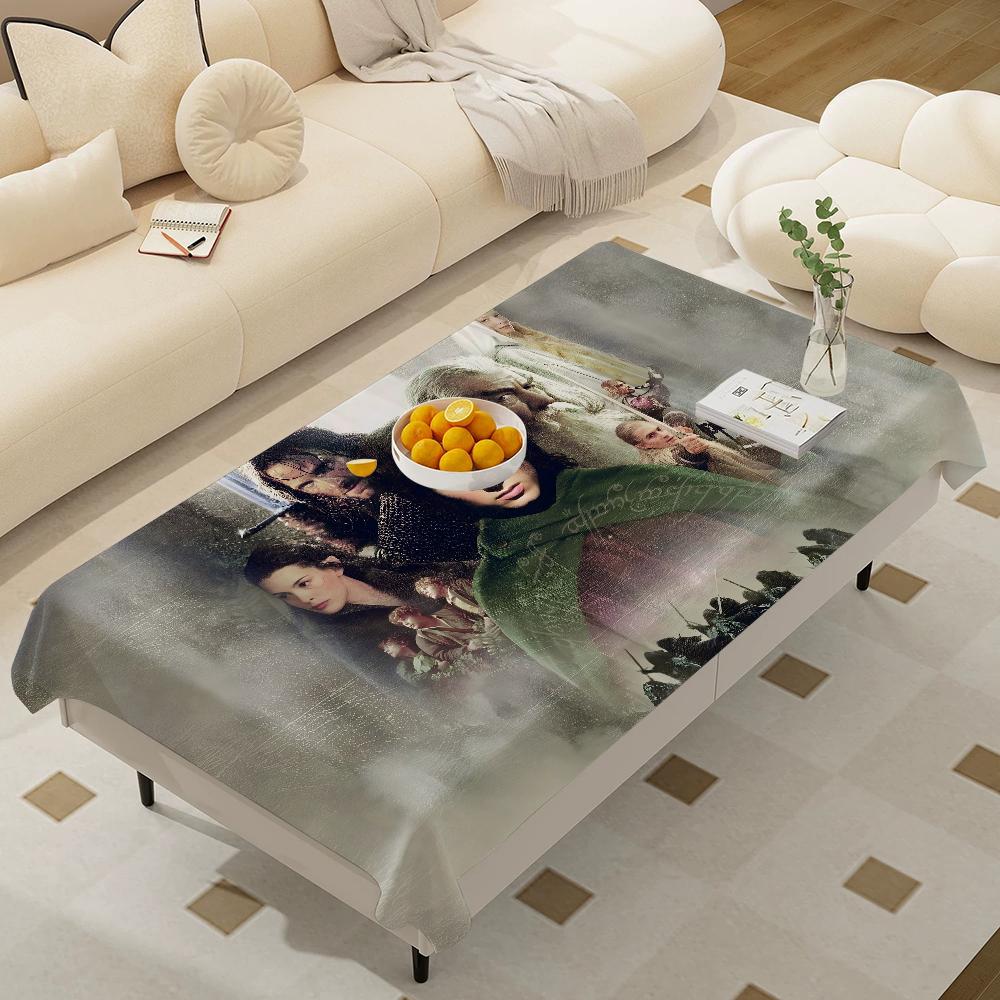 L-Lords Game Rings Home Tablecloths Dining Decoration And Rectangular Table Accessories Waterproof Cloth Anti-Stain