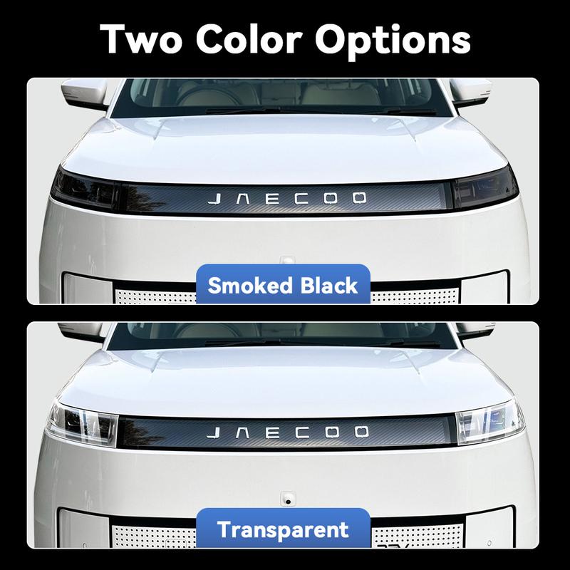 For JAECOO 5 J5 EV 2026 TPU Headlight Anti-Scratch Smoke Black Transparent Modification Color Changing Protective Film