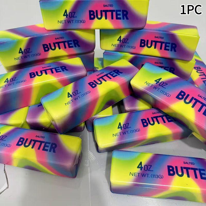 Simulated Squeeze Butter Stress-relieving-toys Squishy Fake Baozi Fun Pinch Uncompressed Fidget Toys  Playsetss Popular Children Favor Gift Present