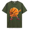 Dabbing Basketball Ball Funny UnisexSports Player Dab T-Shirt Basketball-Lover Graphic Tee cotton Tops Streetwear Clothing