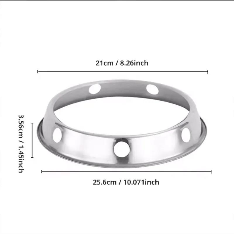 1pc Stainless Steel Round Shape Kitchen Pot Support Steamer Rack Heat Resistant Steaming Rack Organizer Stand Kitchen Accessorie