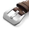 18mm 20mm 22mm 24mm High Quality Cowhide Watchband Soft Material Watch Band Wrist Strap with Silver Stainless Steel Buckle