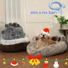 Cute Bear Paw Shaped Dog Bed And Cat Bed, Calm Donut Dog Bed, Warm And Comfortable Soft Dog Round Bed, Plush Dog And Cat Mattress Bed
