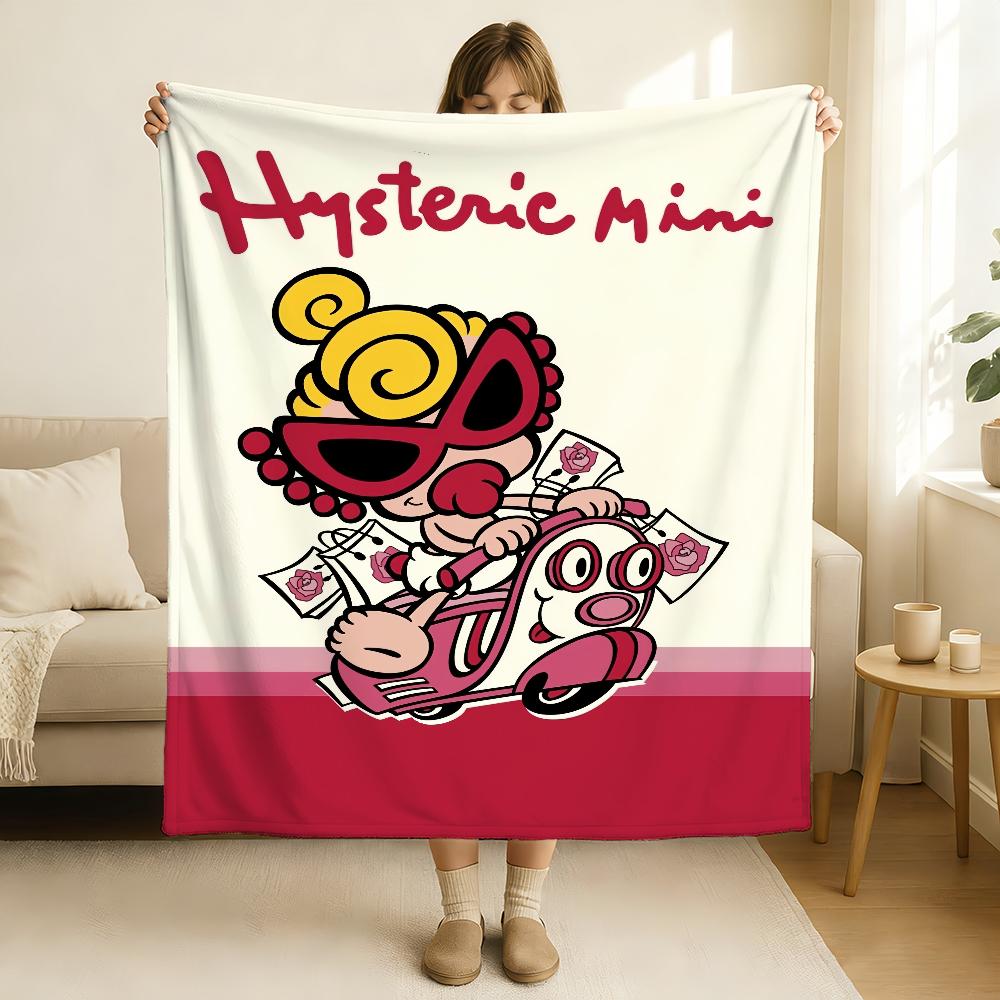 Fashion Brand H Hysteric M Mini Blanket Soft and Skin Friendly For Couch Bed Napping Bedspread All Seasons Comforter