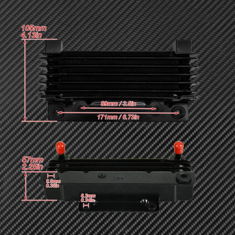 Motorcycle Oil Cooler Radiator Water Tank For Harley Touring Street Glide Road King Road Glide FLHR FLHTC 09-11 12 13 14 15 16