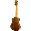 S.Yairi YU-C-01KE Electric Ukulele with Preamp, Instruction Booklet, Concert Size, Koa Wood, Geared Tuners