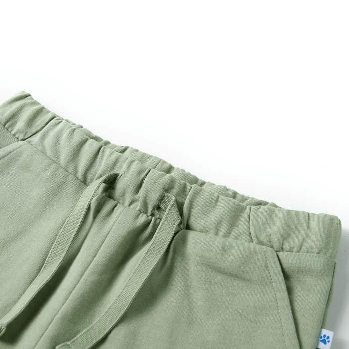 Short pour enfants avec cordon de serrage kaki clair 92/104/116/128/140