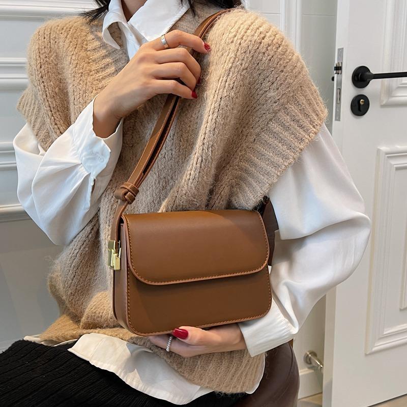 Fashion Small Square Bag Women's New Solid Color Versatile Messenger Bag Shoulder Bag